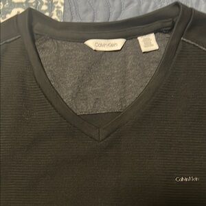 Calvin Klein Charcoal V-Neck Pullover